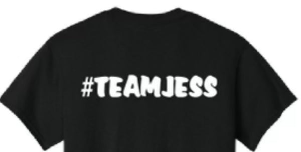 A New #TeamJess Tow Truck Jess T-Shirt Black w/Wrecker White Logo