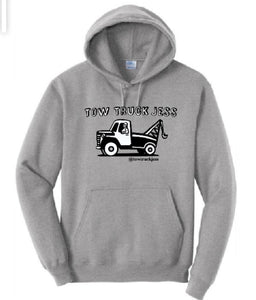 A BIG SAVE $10 OFF 2-Tone Heather Grey Tow Truck Jess Hoodie *WHILE SUPPLIES LAST*