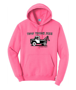 A Free T-shirt and Bracelet with Kids Youth Pink Tow Truck Jess Sweatshirt w/Wrecker Logo