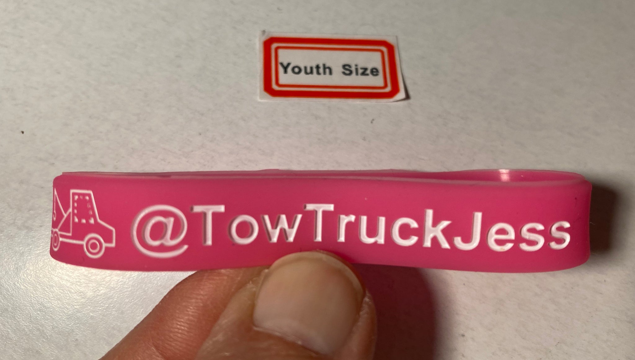 A SALE BOGOF Tow Truck Jess PINK Youth Size Bracelet